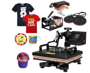 SUPER DEAL PRO 5 in 1 Heat Press Machine Multifunction Sublimation: