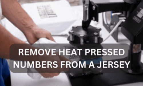 How To Remove Heat Pressed Numbers From A Jersey