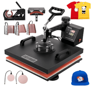 VEVOR 8 in 1 Multifunctional Sublimation Heat Press, 15x15 Inch